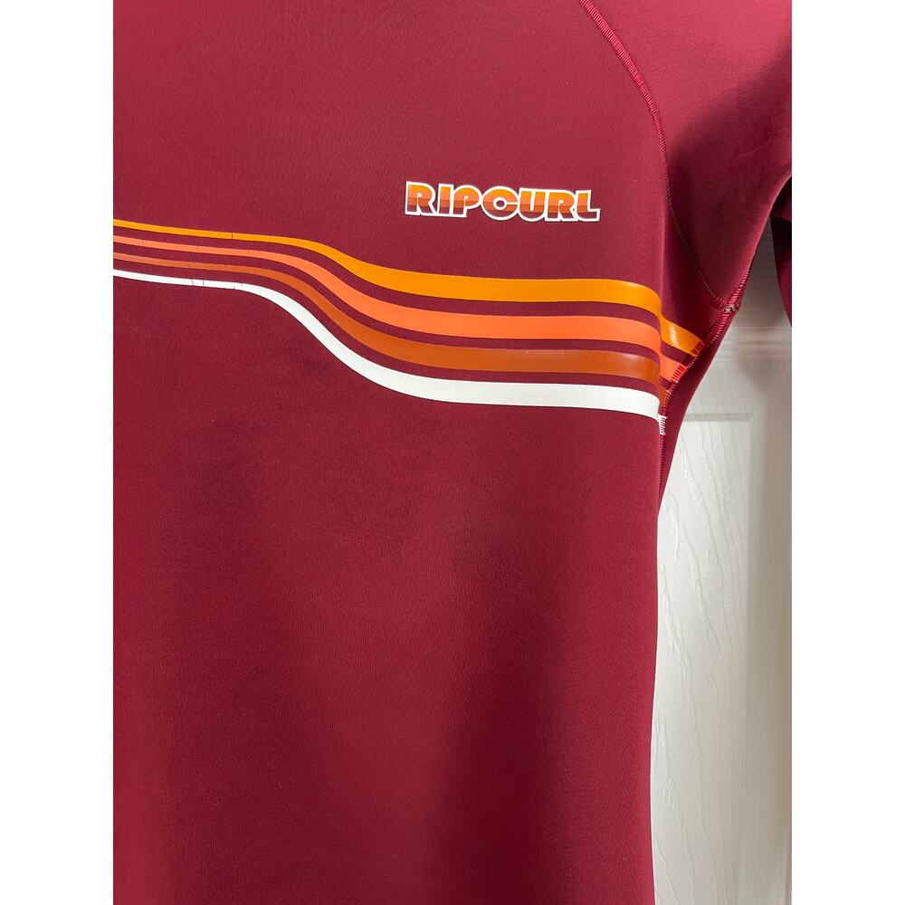 Rip Curl• G BOMB Cheeky 1mm Long Sleeve Spring Suit Wetsuit Maroon - Picture 7 of 17